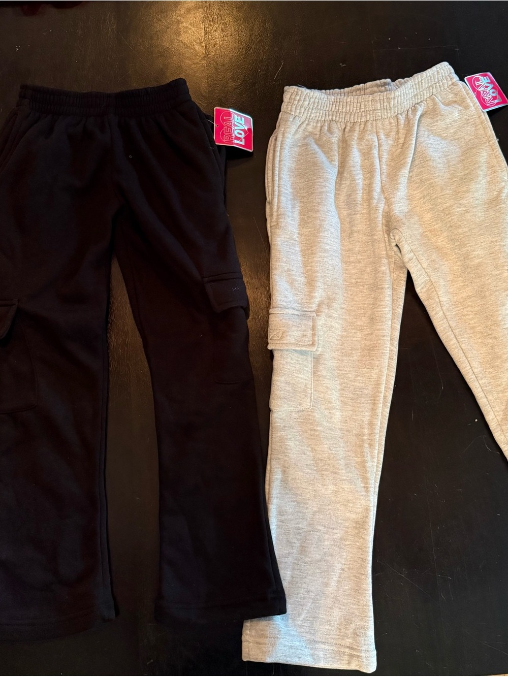 Real Love girls sweat pants, 2 pack size 7/8